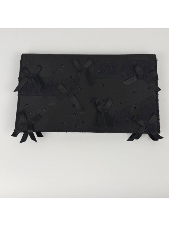 Prabal Gurung for Target Handbags - Prabal Gurung Neiman Marcus for Target Black Satin Lace Clutch